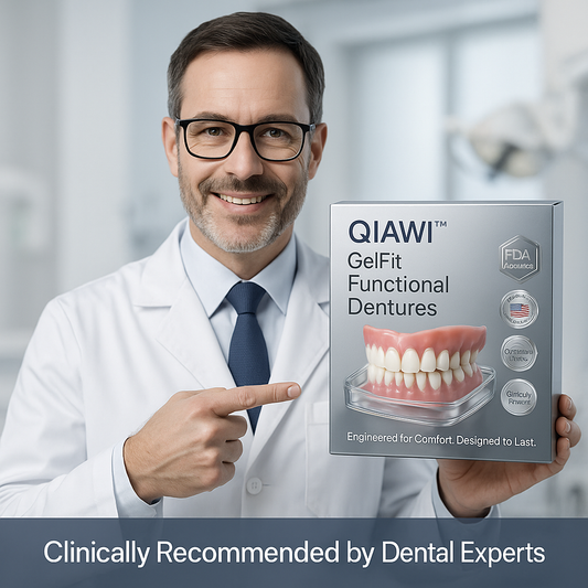 QIAWI™GelFit Functional Dentures – Made in the USA & FDA-Certified
