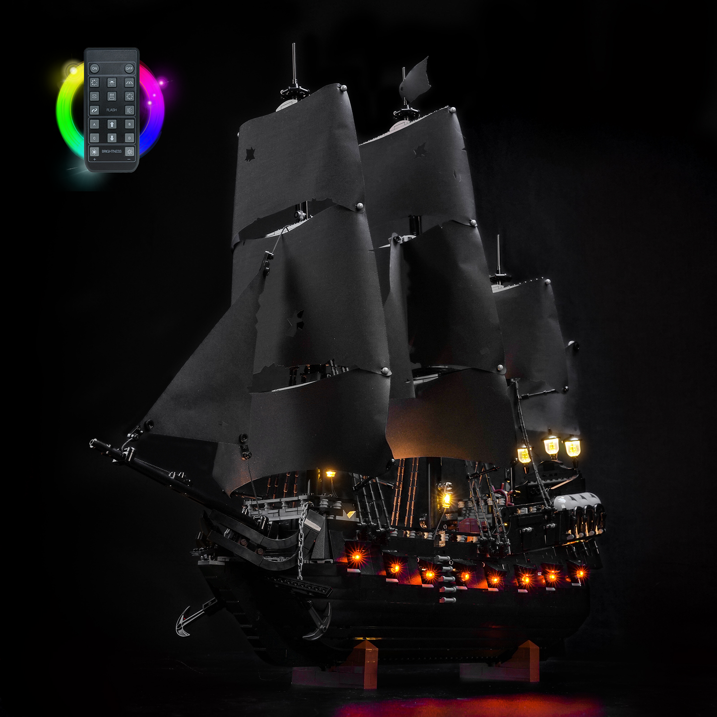BrickBling Light Kit for LEGO Icons Captain Jack Sparrow's Pirate Ship 10365